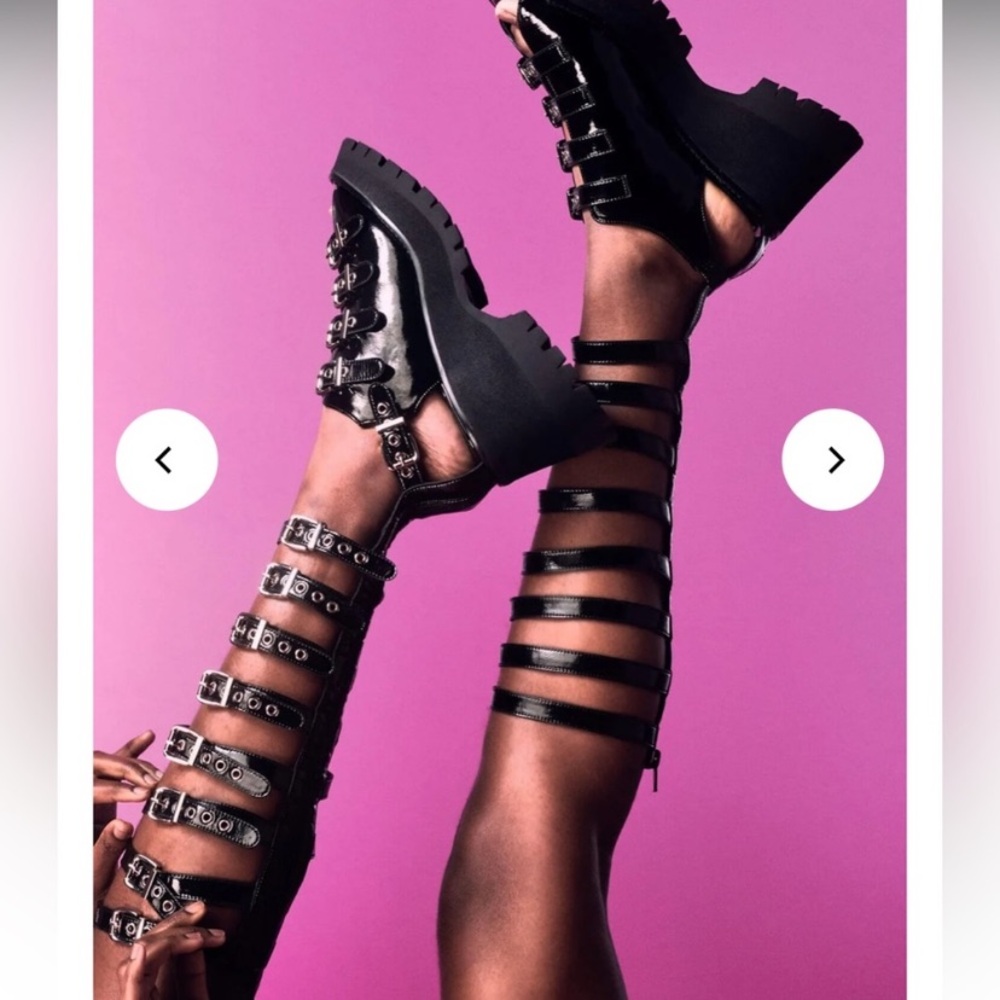 Jeffrey Campbell Post Punk Gladiator Platform Sandals